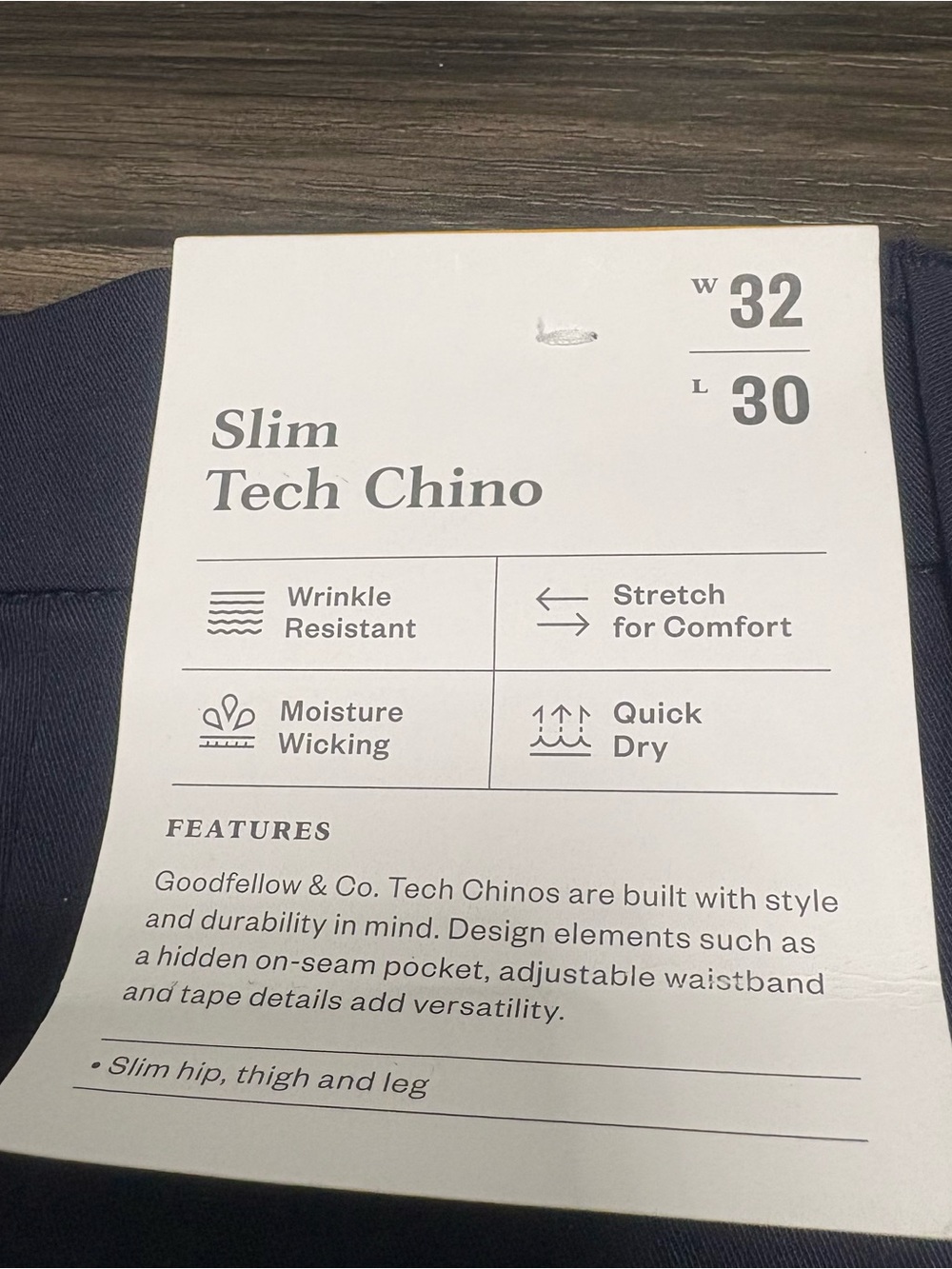 Goodfellow & Co Navy Men's Chino Pants - Picture 9 of 9
